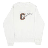 TOM TAILOR Mens White Cotton Crew Neck M Holiday Graphic Sweatshirt