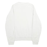 TOM TAILOR Mens White Cotton Crew Neck M Holiday Graphic Sweatshirt