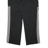 ADIDAS Mens Joggers Black & White Regular Tapered 2XL W32 L31 Classic Fit