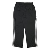 ADIDAS Mens Joggers Black & White Regular Tapered 2XL W32 L31 Classic Fit