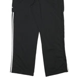 ADIDAS Mens Joggers Black & White Regular Tapered 2XL W32 L31 Classic Fit