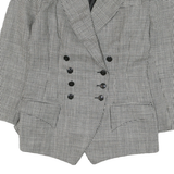 LOBEN Mens Black & White Checked Tailored Jacket M Polyester Blend Double