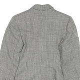 LOBEN Mens Black & White Checked Tailored Jacket M Polyester Blend Double