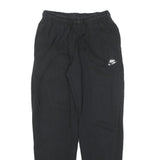 NIKE Mens Joggers Black Slim Tapered S W24 L27 Cotton Blend Logo Sweatpants