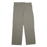 EARTH SEA SKY Womens Polyamide Blend Beige Regular Zip Trousers W36 L34 Outdoor