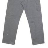 DICKIES Mens Grey Regular Fit Straight Denim Jeans W38 L33 Workwear Zip Closure