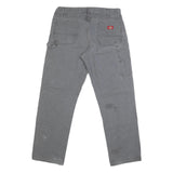 DICKIES Mens Grey Regular Fit Straight Denim Jeans W38 L33 Workwear Zip Closure