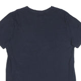 NAUTICA Mens Navy Blue Graphic T-Shirt XL Short Sleeve Crew Neck Cotton Blend