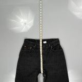 Levis 550 Petite Jeans - 29W UK 10 Black Cotton