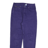 CALVIN KLEIN Womens Purple Relaxed Straight Denim Cotton Blend Medium W30 L30