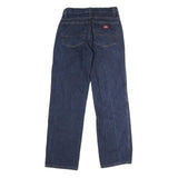 DICKIES Mens Regular Fit Straight Leg Denim Blue Cotton Jeans W28 L31 Workwear