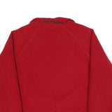 TOMMY HILFIGER Mens Red Zip Jacket M Polyester Plain Casual Outerwear