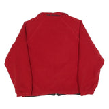 TOMMY HILFIGER Mens Red Zip Jacket M Polyester Plain Casual Outerwear