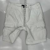 Tommy Hilfiger Cargo Shorts - 34W 11L White Cotton