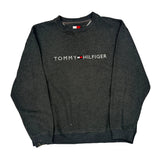 Tommy Hilfiger Spellout Sweatshirt - Medium Gray Cotton