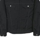 HIGHWAY Mens Black Jacket L Polyester Blend Zip Front Classic Fit Pocket Detail