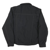 HIGHWAY Mens Black Jacket L Polyester Blend Zip Front Classic Fit Pocket Detail