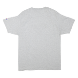 CHAMPION Mens Grey Grandma Bear Graphic T-Shirt L Short Sleeve Crew Neck Casual