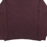 TOMMY HILFIGER Mens Maroon Classic Jumper Crew Neck Basic Knit XL Cotton Casual