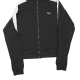 PUMA Mens Black & White Training Zip Hoodie Jacket M Polyester Blend Sportswear