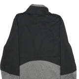 THE NORTH FACE Womens Black & Grey Fleece Zip Jacket L Polyester Outdoor Active