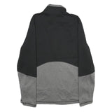 THE NORTH FACE Womens Black & Grey Fleece Zip Jacket L Polyester Outdoor Active