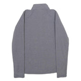 THE NORTH FACE Womens Grey Pullover Plain 1/4 Zip Basic Knit XS Outdoor Layering