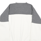 GEAR FOR SPORTS Mens Grey & White Training Crew Neck L Pullover Sweatshirt