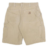 CARHARTT Mens Shorts Beige Casual Cotton Blend L W30 Workwear
