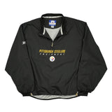 Pittsburgh Steelers Reebok Football Windbreaker - Large Black Polyester