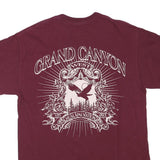 GILDAN Mens Maroon Grand Canyon Graphic T-Shirt M Short Sleeve Crew Neck Cotton