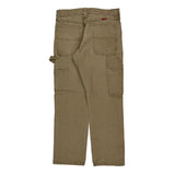 Wrangler Carpenter Trousers - 32W 30L Brown Cotton