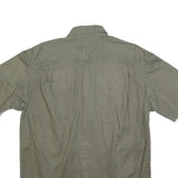 DULUTH Mens Green Casual Shirt M Cotton Blend Short Sleeve Button Pockets