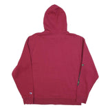 CHAMPION Mens Maroon Hoodie XL Camo Print Logo Pullover Casual Cotton Blend