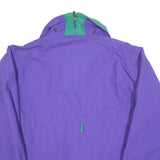 SOS Mens Purple & Green Zip Jacket M Polyester Blend Casual Outdoor Coat