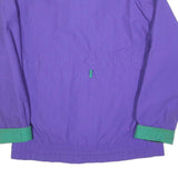 SOS Mens Purple & Green Zip Jacket M Polyester Blend Casual Outdoor Coat