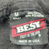 Steel Warriors Fruit Of The Loom Graphic T-Shirt - Medium Black Cotton Blend