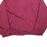 Mens Red Casual Zip Jacket 2XL Polyester Blend Plain Lightweight Outerwear