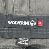 Wolverine Cargo Carpenter Shorts - 30W 10L Black Cotton Blend