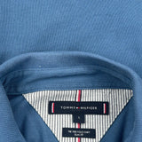 Tommy Hilfiger Slim Fit Polo Shirt - Large Blue Cotton