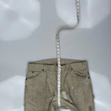 Dickies Carpenter Trousers - 36W 30L Beige Cotton