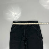 Carhartt Double Knee Carpenter Trousers - 32W 30L Black Cotton