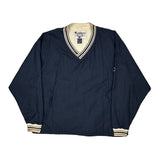 Reverse Weave Champion Windbreaker - XL Navy Nylon