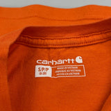 Age 8-10 Carhartt T-Shirt - Small Orange Cotton