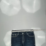 Unbranded Contrast Stitch Jeans - 35W US 10 Dark Wash Cotton