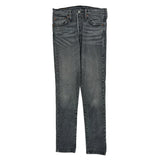 501 Levis Skinny Jeans - 29W US 4 Gray Denim