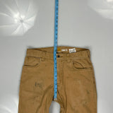 Carhartt Cargo Trousers - 30W 32L Brown Cotton