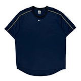 Nike T-Shirt - XL Navy Polyester