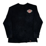 Dickies Long Sleeve T-Shirt - Large Black Cotton