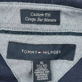Tommy Hilfiger Striped Polo Shirt - XL Navy Cotton
